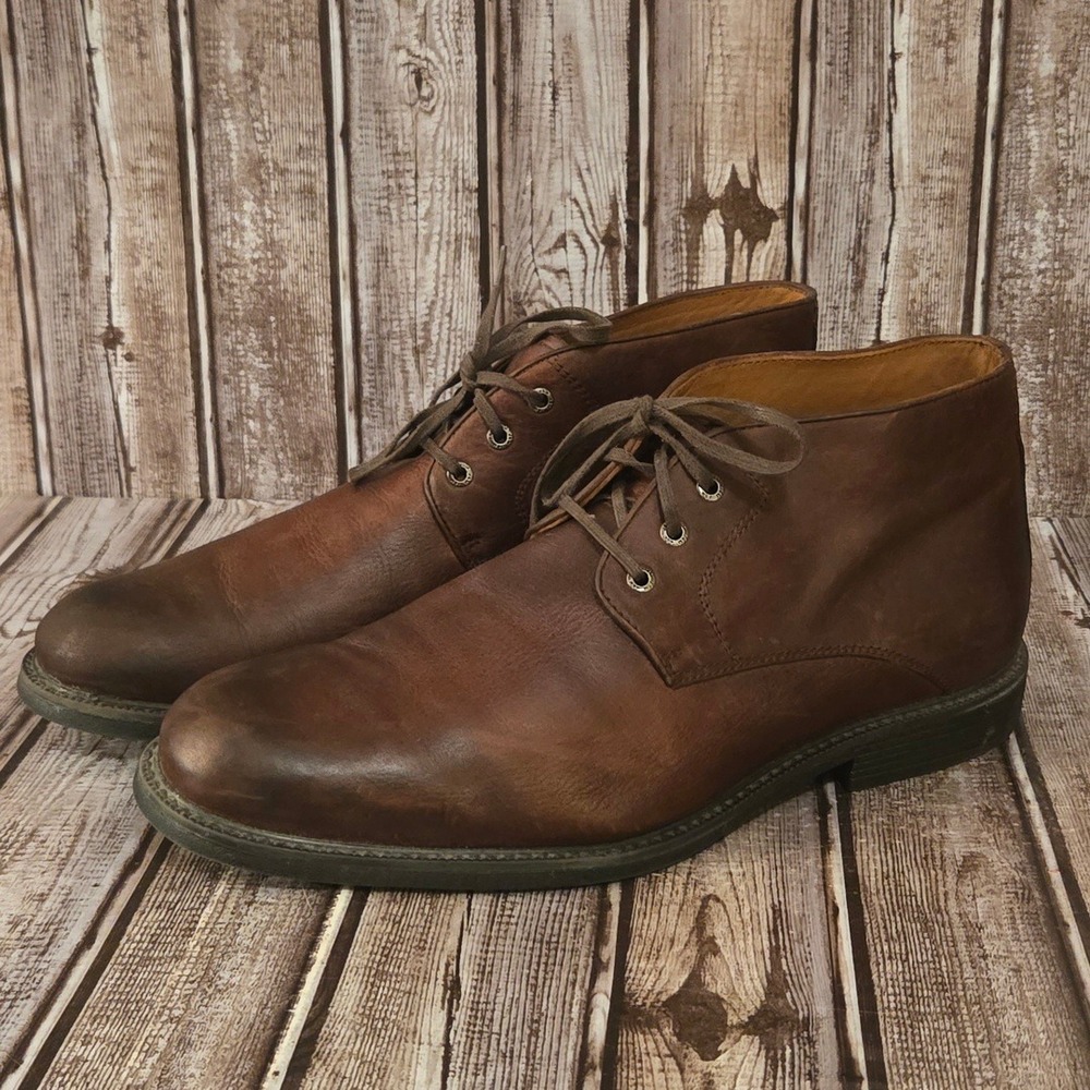 Sz 10.5 M Mens Johnston & Murphy XC4 Waterproof Brown Leather Chukka Boots